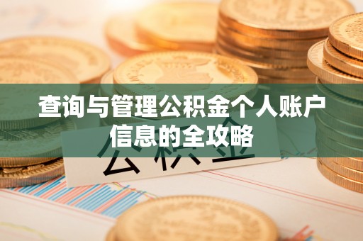 二道查询与管理公积金个人账户信息的全攻略